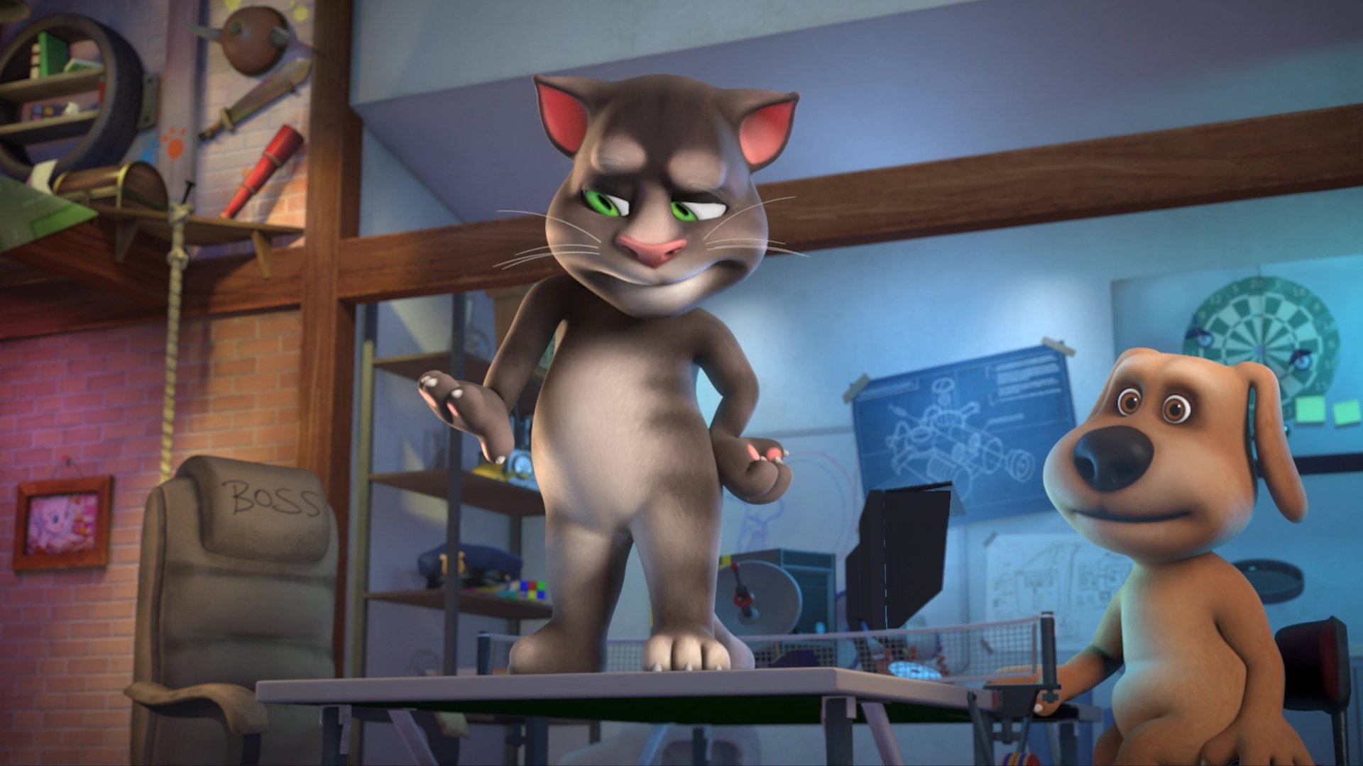 Talking Tom and Friends 2014  [S01E38] - The Famous Monster