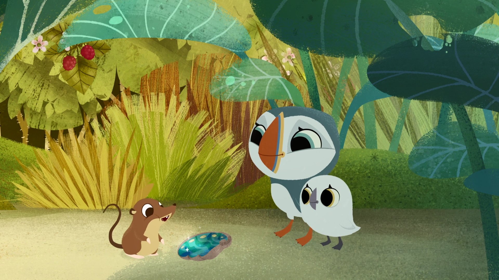 Puffin Rock 2015  [S01E04] - The Shiny Shell