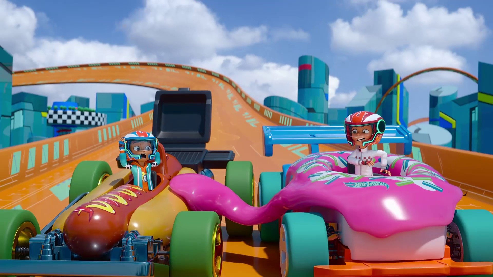Hot Wheels Let's Race 2024  [S01E02] - Scream Machines / Takeout Spinout