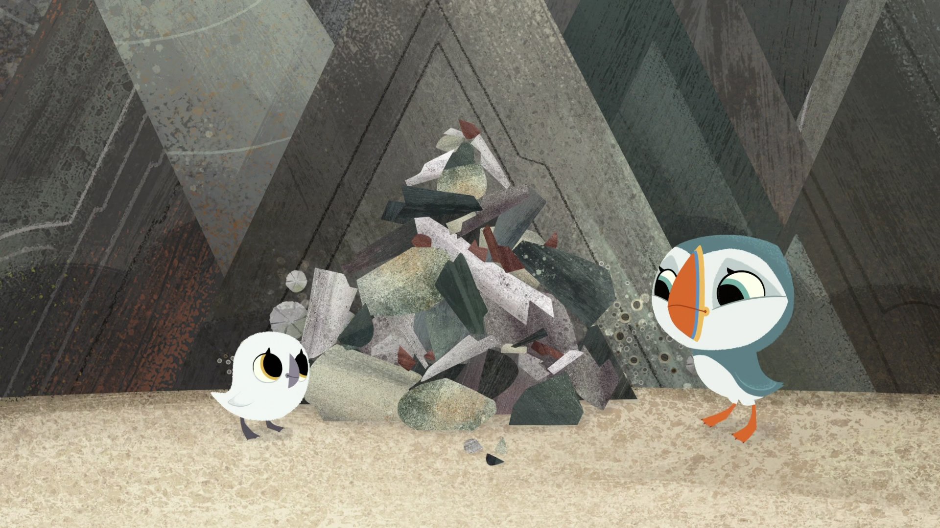 Puffin Rock 2016  [S02E02] - The Fallen Rocks