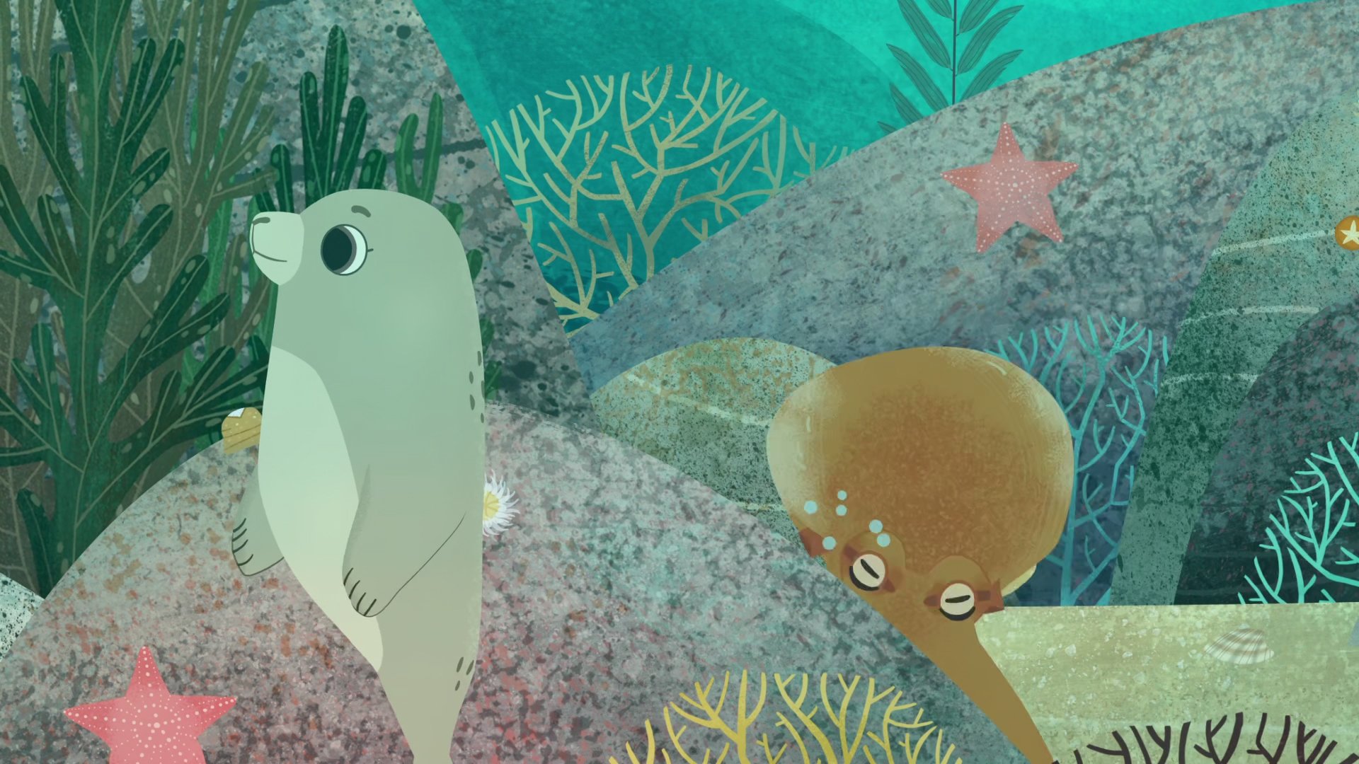Puffin Rock 2016  [S02E04] - Silky and the Octopus