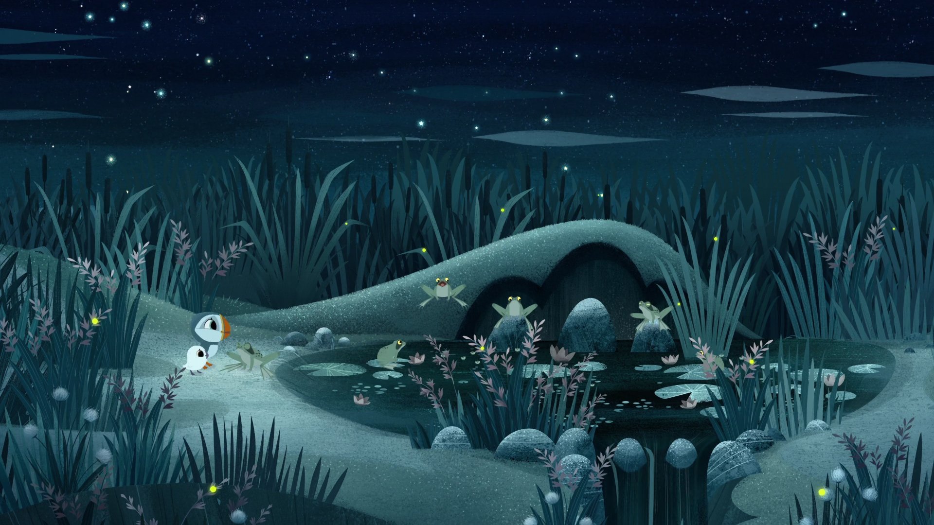 Puffin Rock 2016  [S02E01] - Back to the Pond
