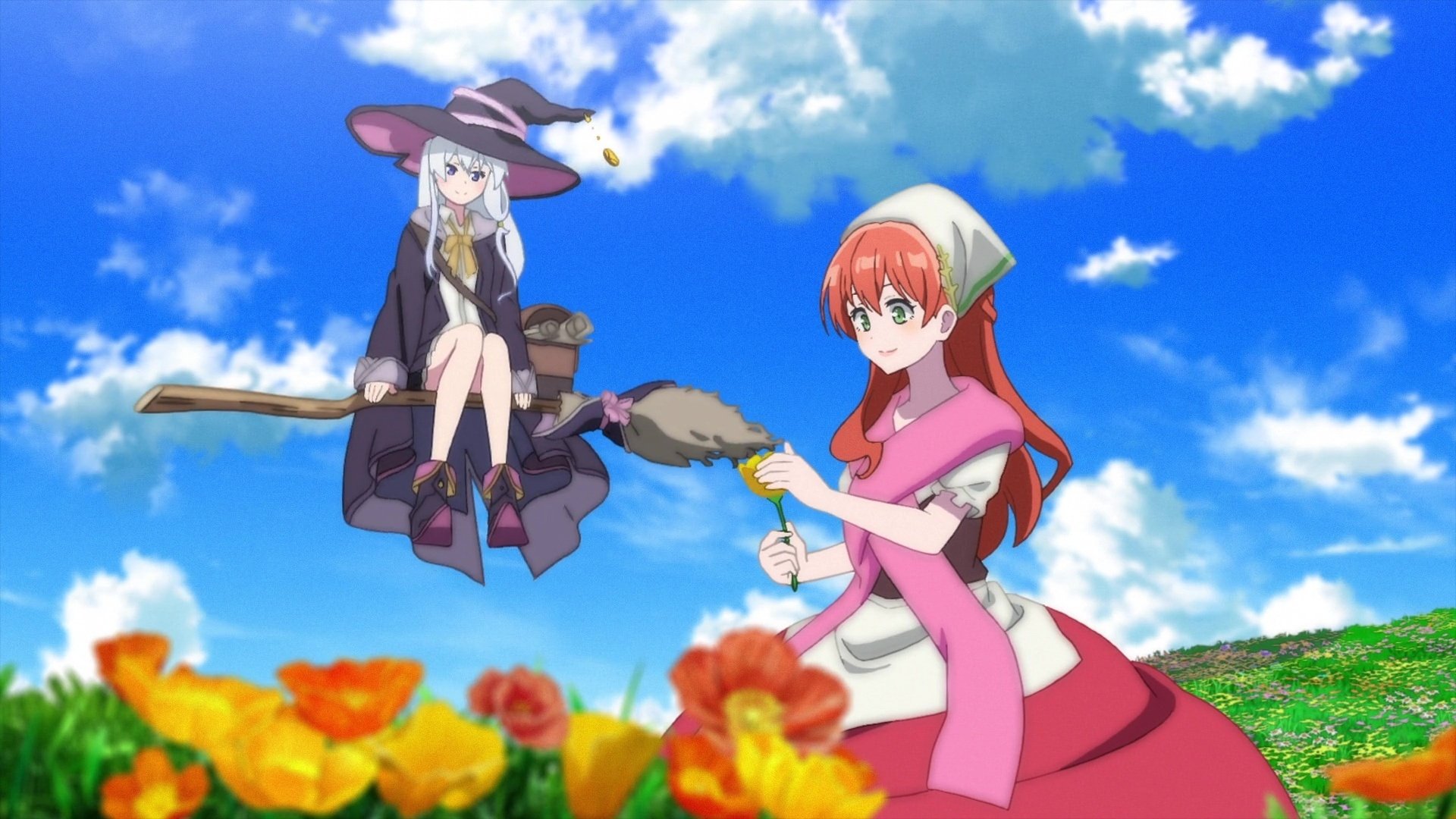 Wandering Witch: The Journey of Elaina 2020  [S01E03] - The Girl as Pretty as a Flower / Bottled Hap