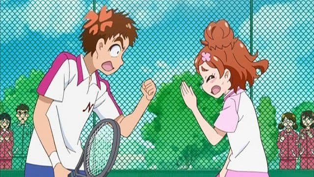 Go! Princess PreCure 2015  [S01E07] - Reunion by Tennis! Bullied by a Boy!?