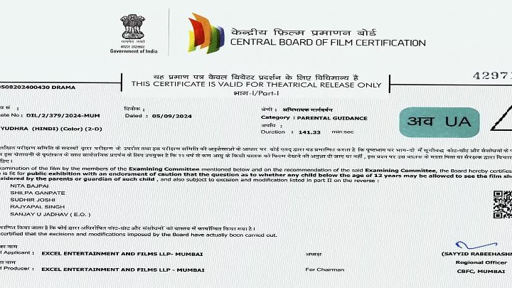 Yudhra 2024 Bollywood Hindi Movie HD ESub