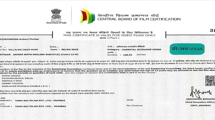 Pathaan 2023 Bollywood Hindi Movie HD ESub