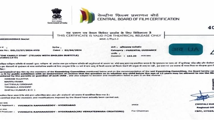 The Family Star 2024 Hindi  Telugu Dual Audio UnCut Movie HD ESub