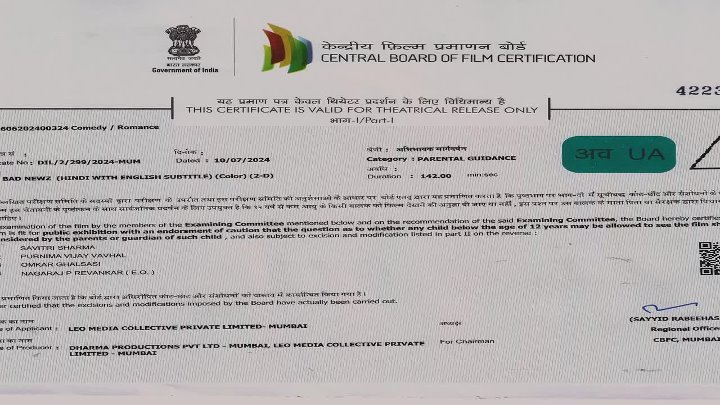 Bad Newz 2024 Bollywood Hindi Movie HD ESub