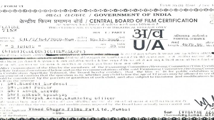 3 Idiots 2009 Bollywood Hindi Movie BluRay HD ESub